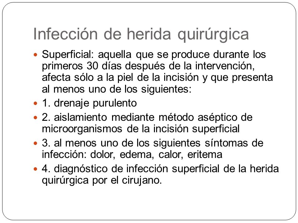 infección superficial infección superficial